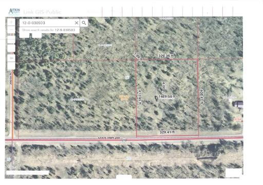 3.19 Acres and dimentions noted on aerial