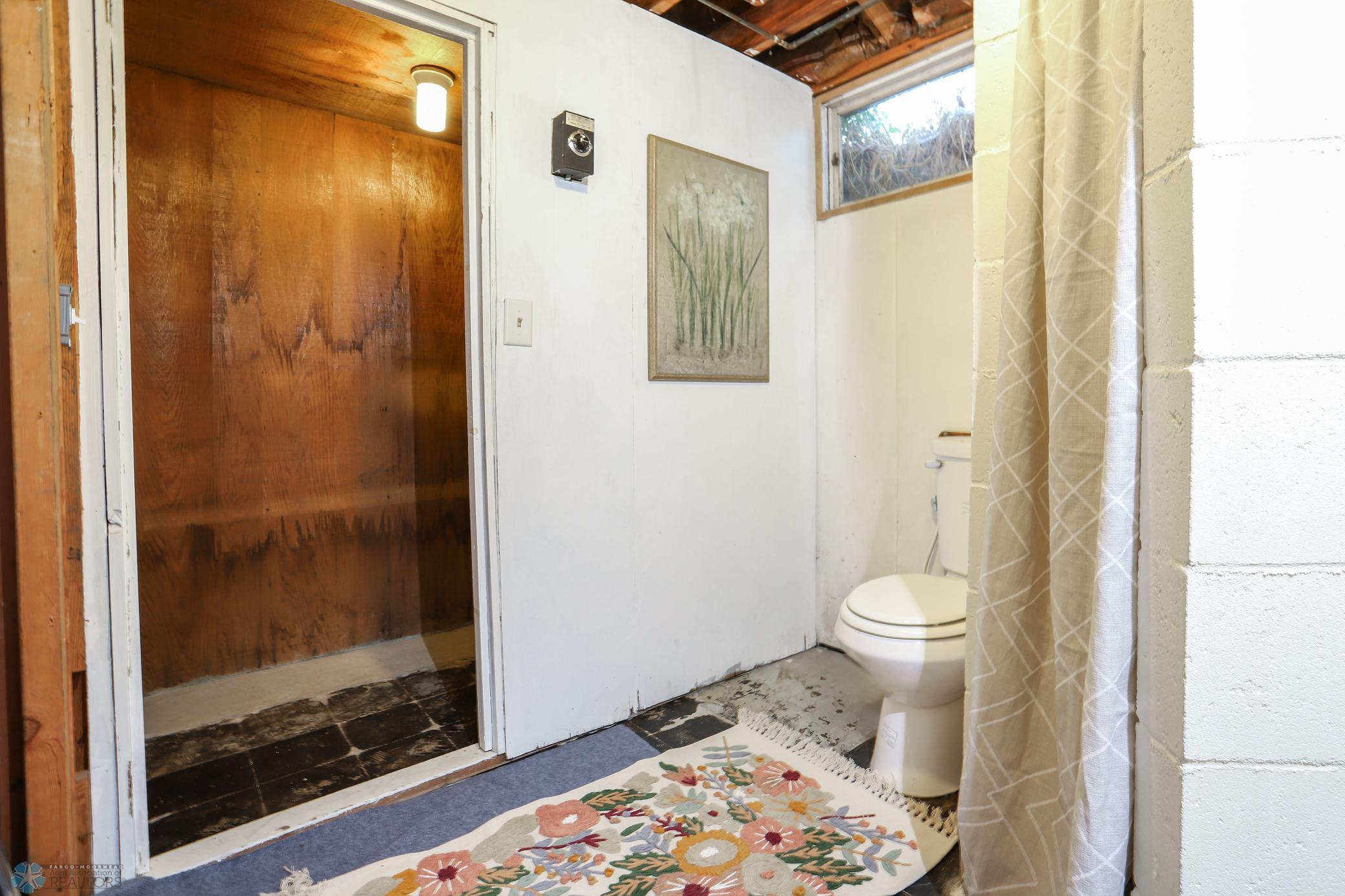 3/4 bath in basement
