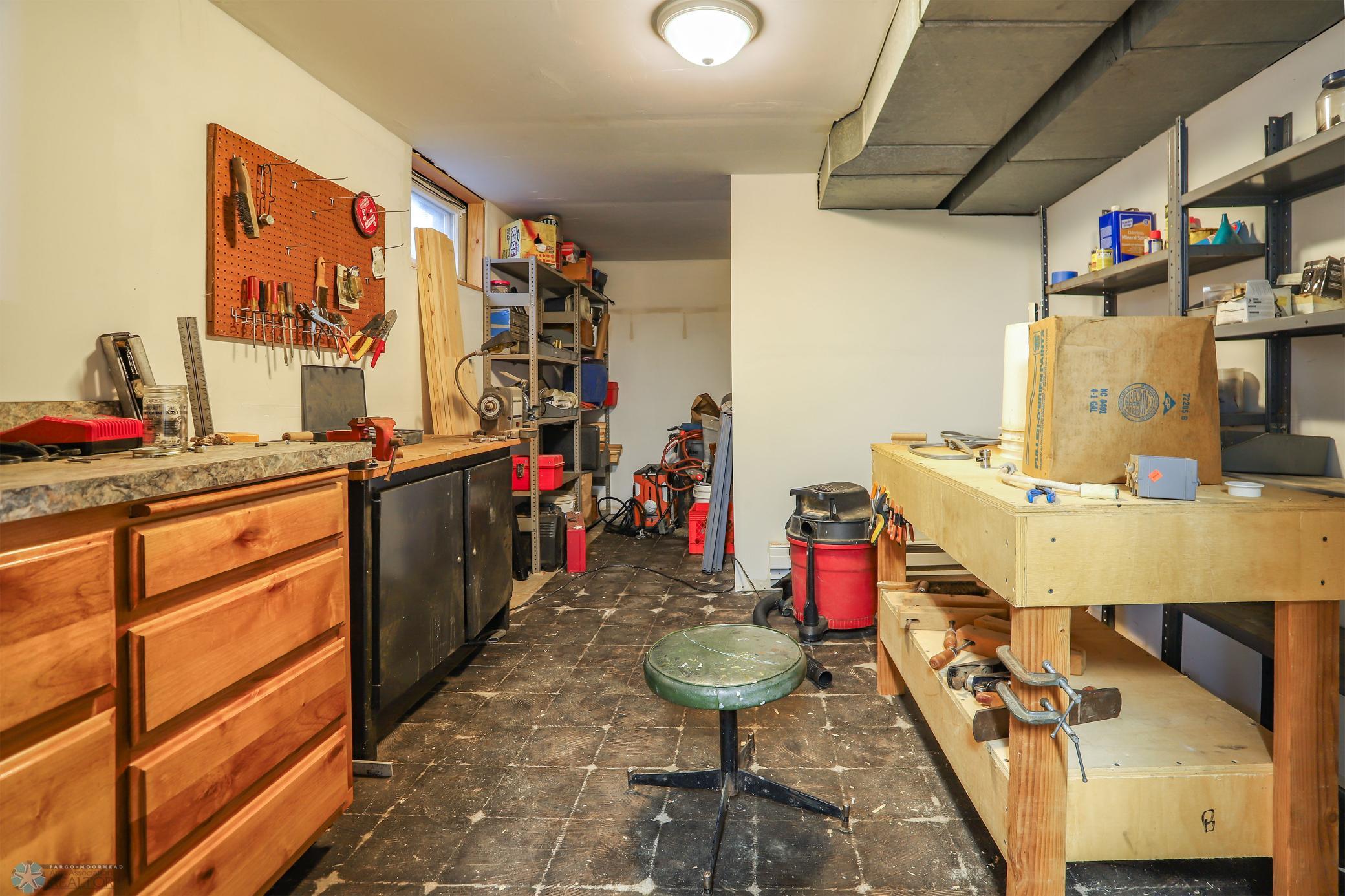 Shop in basement