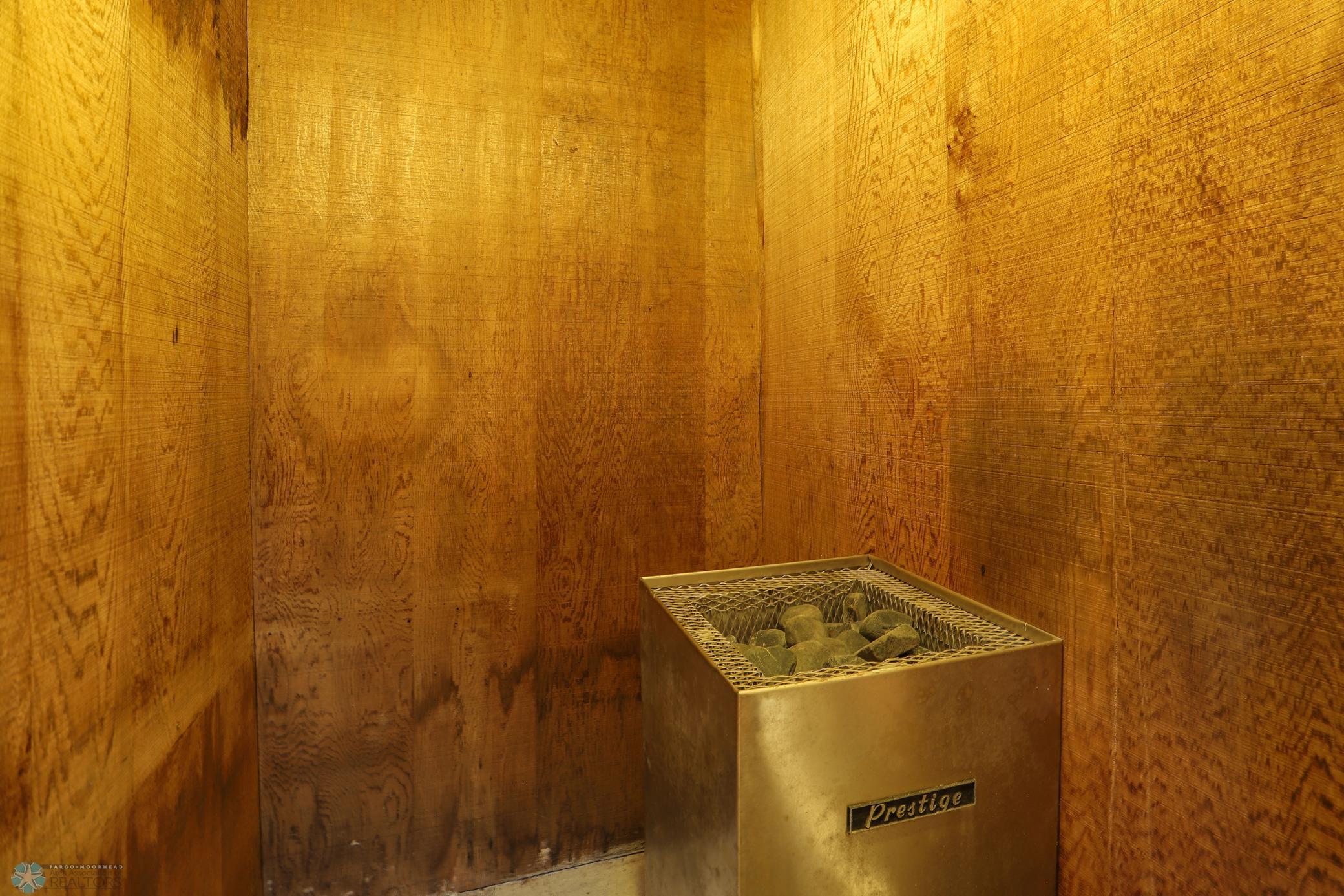 Sauna in basement