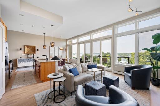 Top floor unit with lots of light overlooking West Arm of Lake Minnetonka