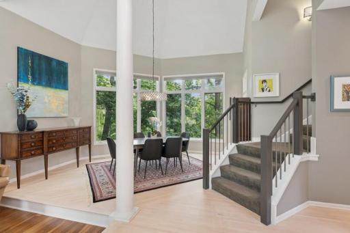 Head upstairs to 3 bedrooms and two baths