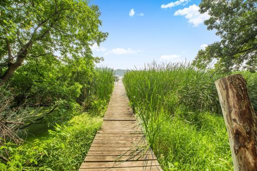 Private dock leading right to the lake’s edge.