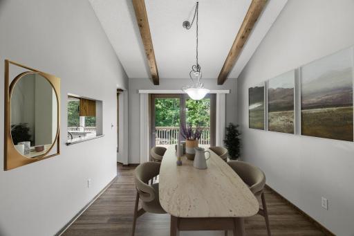 This photo has been virtually staged to show potential. Spacious Dining room....holidays are right around the corner!