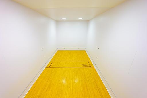 The second of two regulation sized racquetball courts (20'Wx40'Lx20'H)
