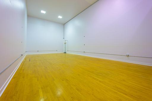 One of the two regulation sized racquetball courts (20'Wx40'Lx20'H).