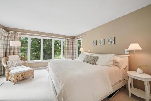 Primary Bedroom with Windows to Private Backyard