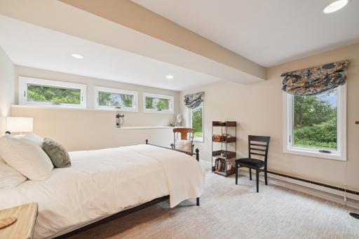 Large Lower Level Bedroom with Ample Closets for Storage