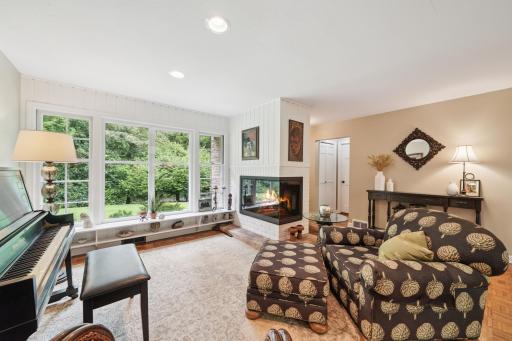 Charming Fireplace Flex Room can be Music/ Dining or Living room