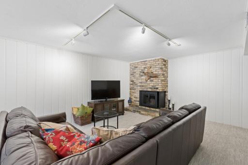 Amusement Room / Family Room Wood Burning Fireplace