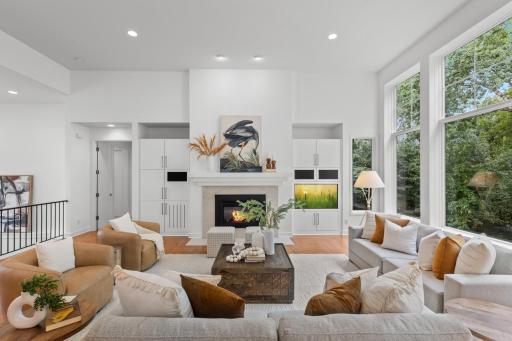 Living Room Flooded with TONS of Natural Light!