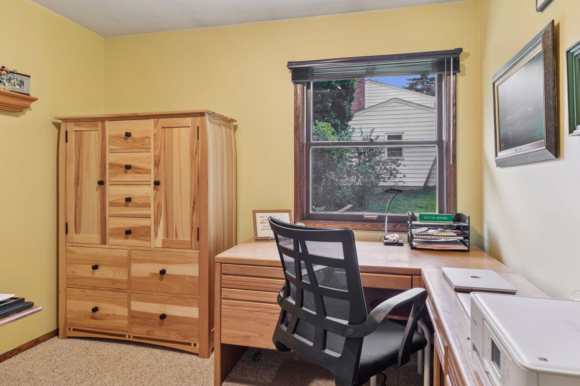 Third bedroom set up as an office.