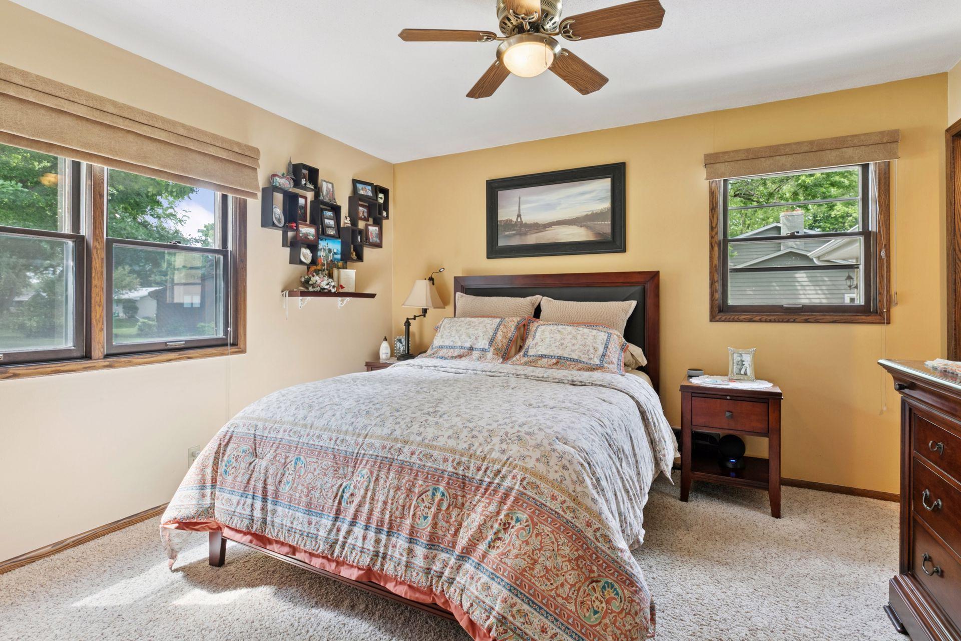 Primary bedroom with private bath.
