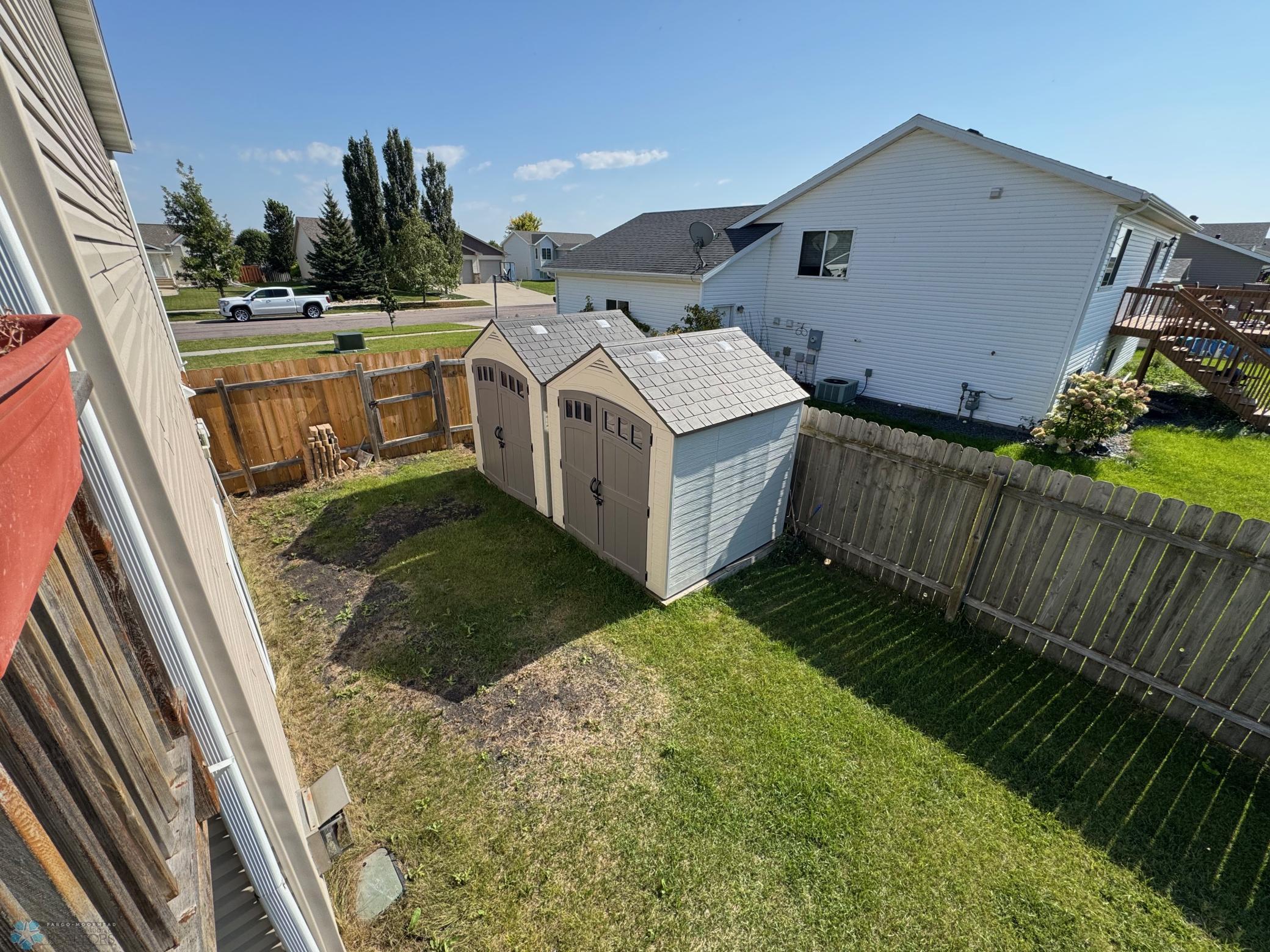 Storage sheds 1 & 2.