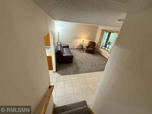 Formal sitting area looking down from Bedroom Hallway