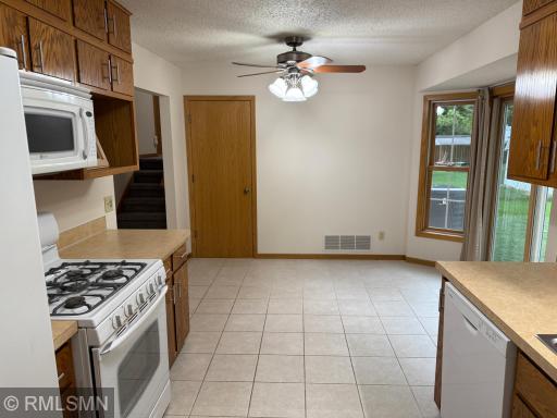 From the Garage Door looking into the Dining Area