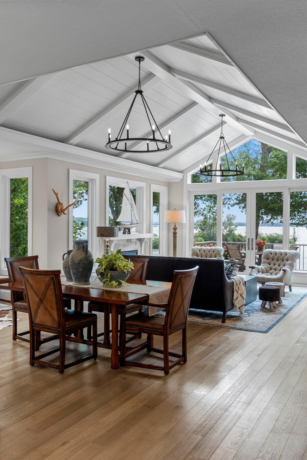 Dining room to living room views