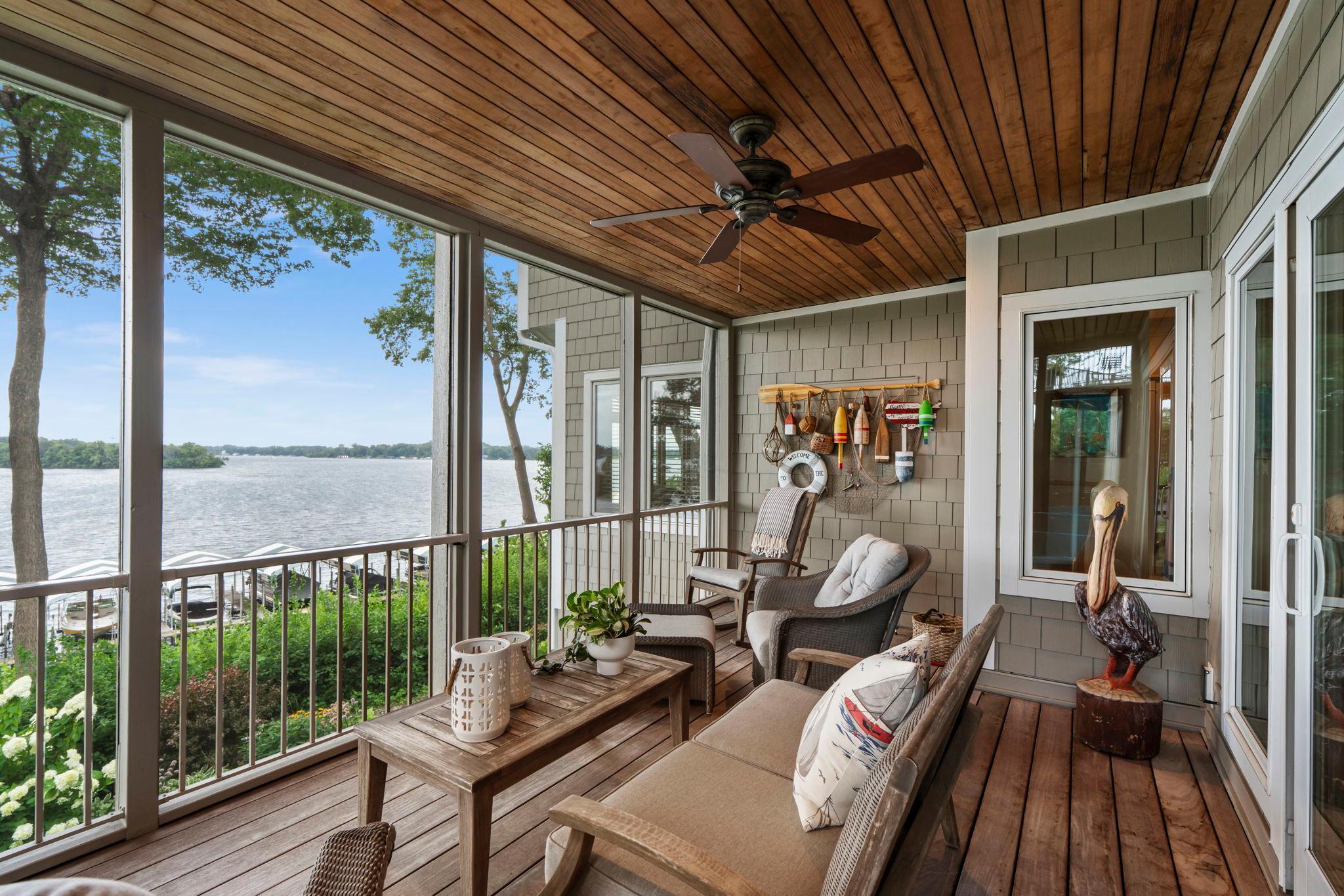 Screen porch...a tranquil oasis