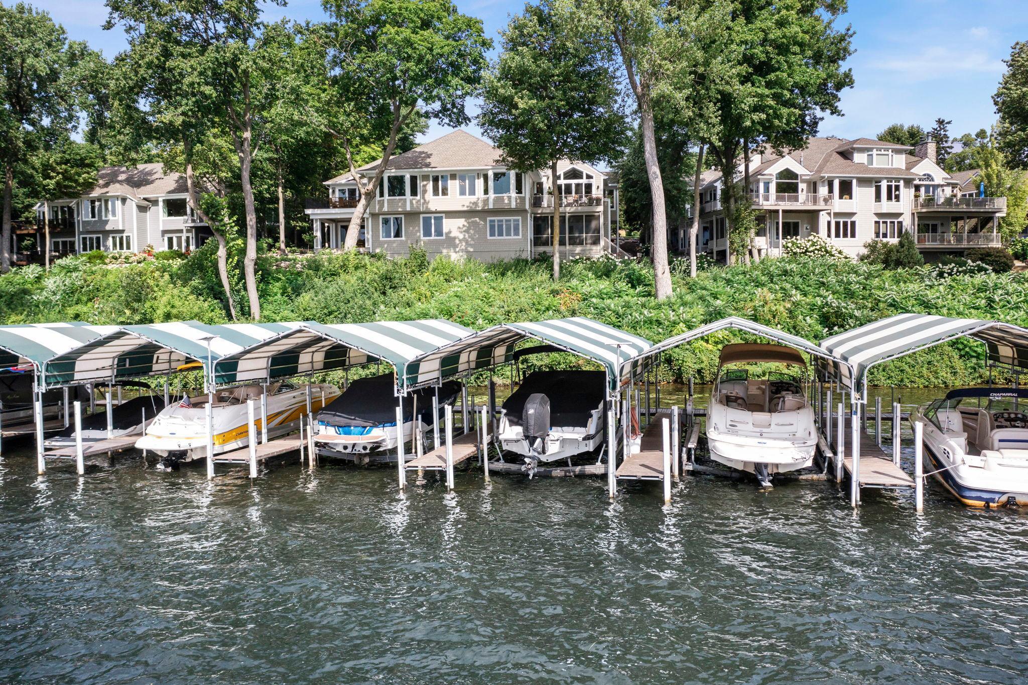 Your own private boat slip accommodates up to 32' foot boat