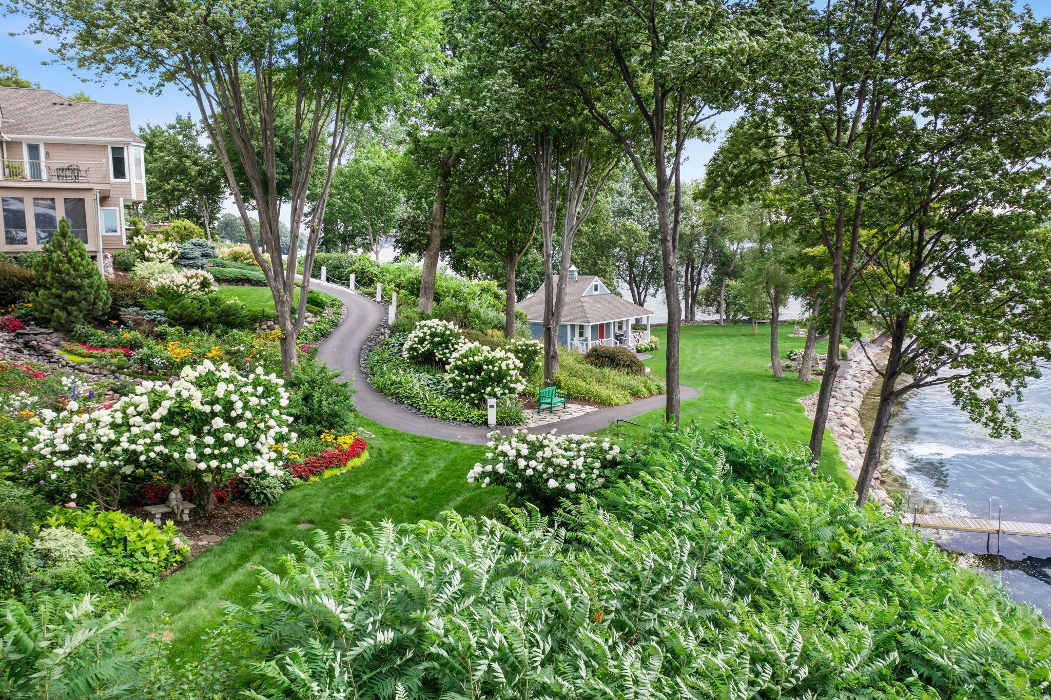Walkway to beautiful Pelican Point boathouse