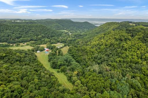 51+ acres, serene valley setting just 10 minutes to Winona, Mn.