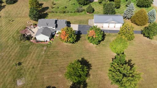 Aerial view 4BR/2BA Monticello Home w/parking for 6 cars