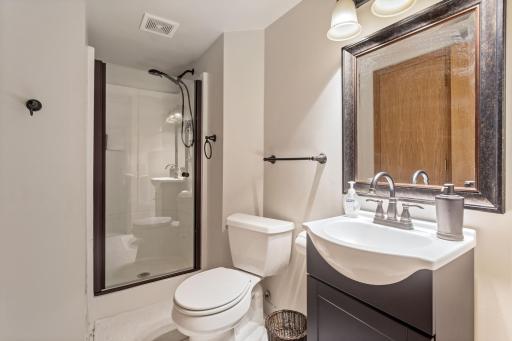 Lower level 3/4 bath