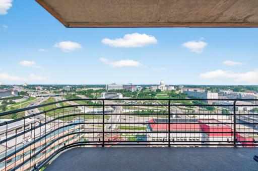 Amazing view of the Capital from your balcony!