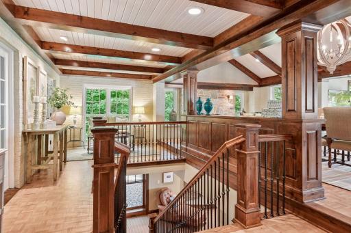 Beautiful wood detailing throughout the home.