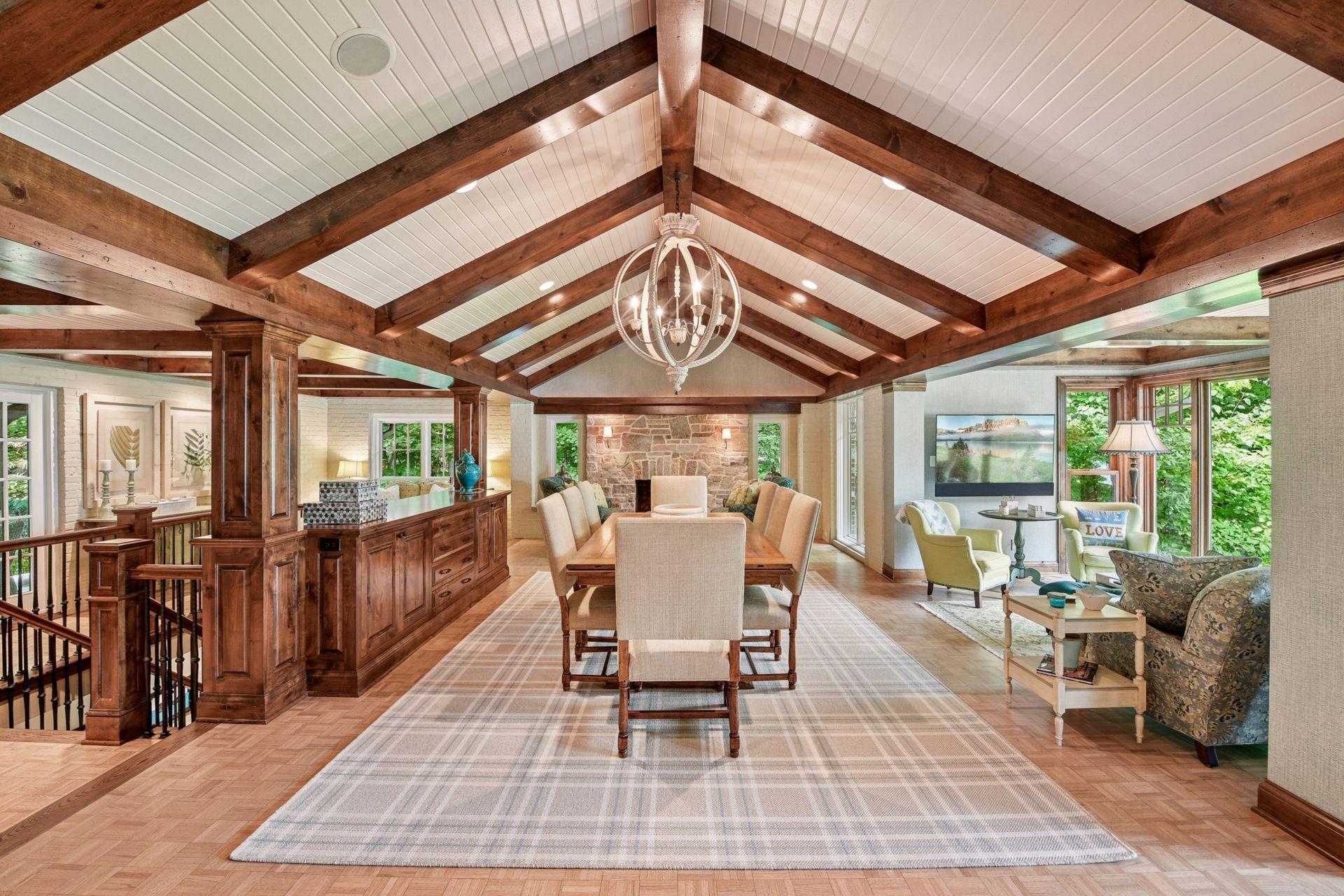 Open floor plan with access to the lovely sitting areas