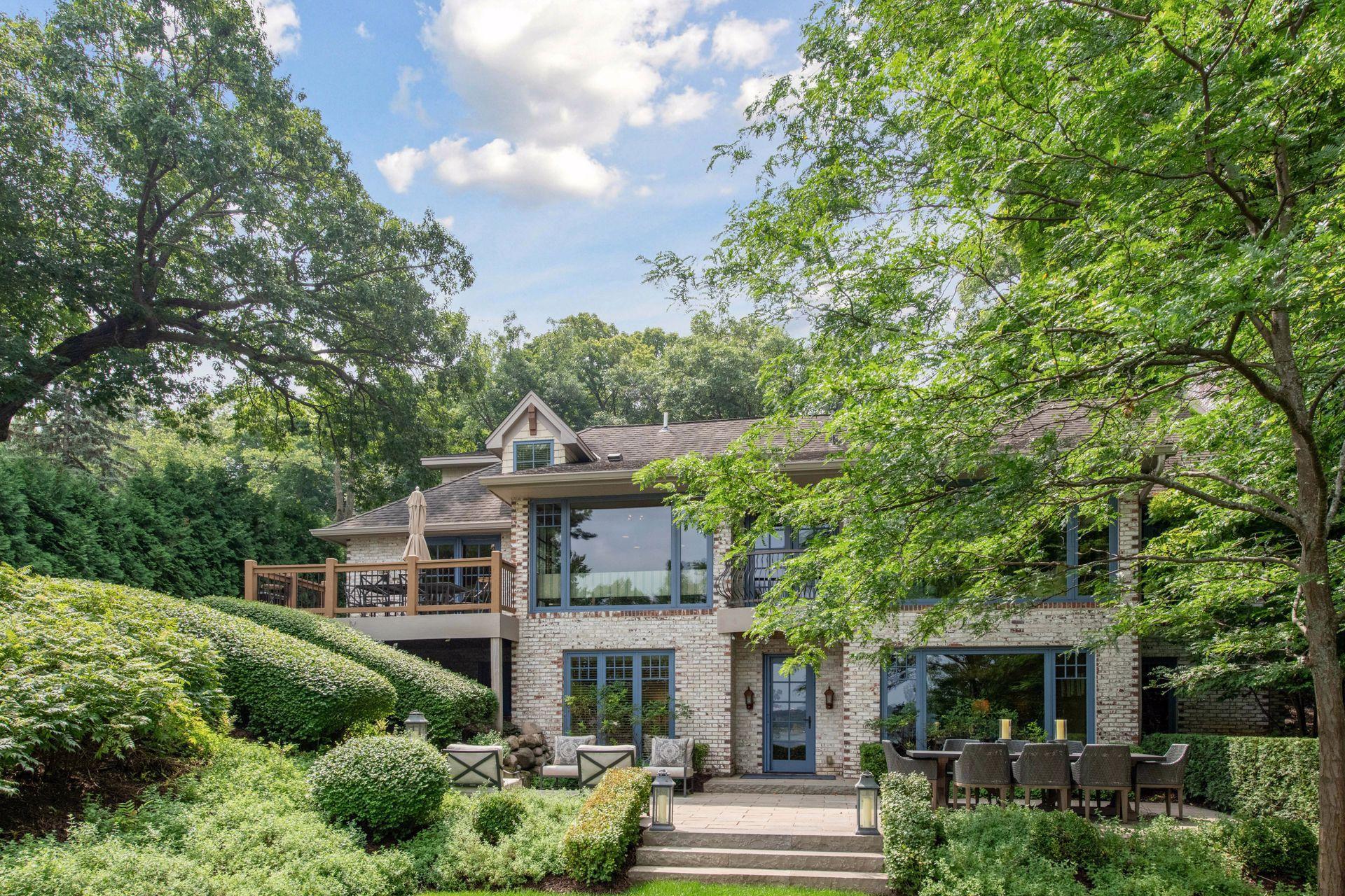 A view from the back of the house