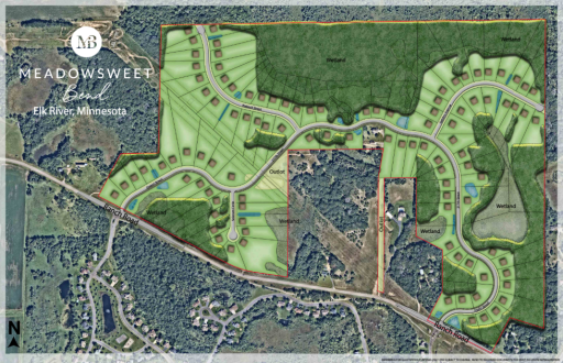 Rendering for all 4 Phases of the 217 Acre development.