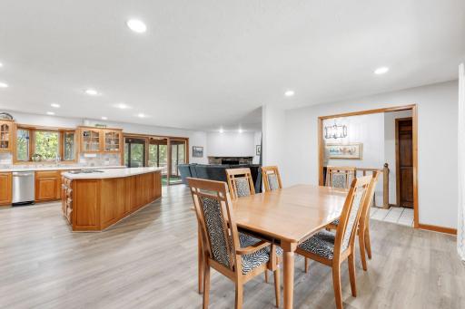 Dining Room, Kitchen and Living Room View