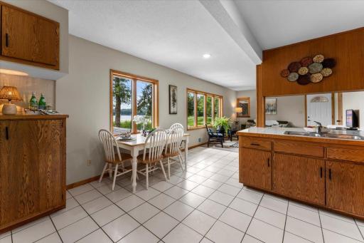 Great views from kitchen table, furniture included