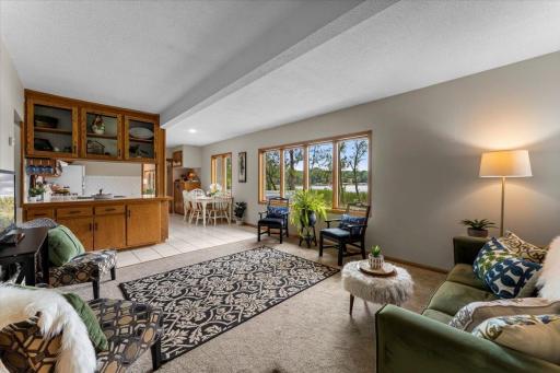Tons of natural lighting with lake views