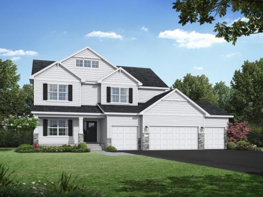 Artist Rendering of the Sedona 4 car garage! Garage has bonus workshop too!