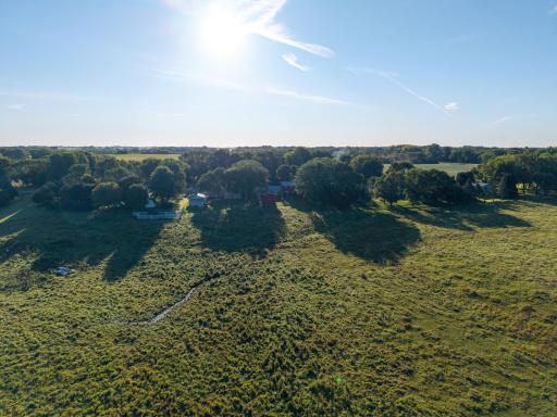 Aerial view looking East