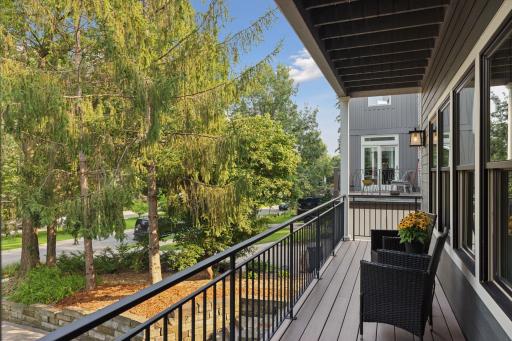 House has great views up and down the street