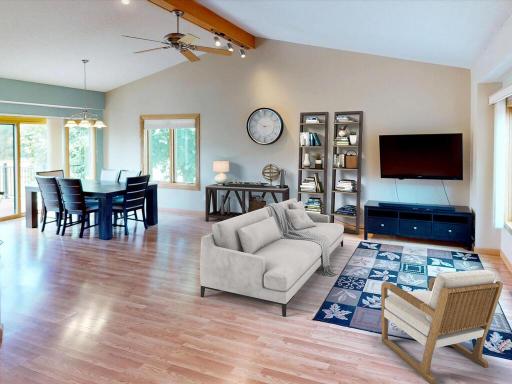 A heated garage with a rare second entry to the lower level adds convenience, plus a large shed provides extra storage.