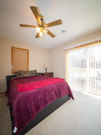 Primary bedroom also has a walkout to the large patio