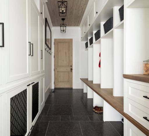 Mudroom off spacious garage