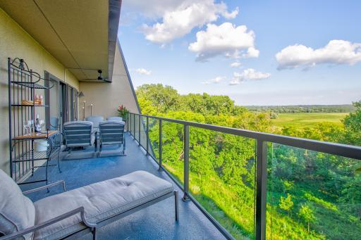 Enjoy this beautiful view from your balcony that outlooks the preserves. Endless views for your morning coffee.