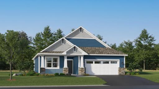 (Exterior rendering, finishes will vary) The Brighton has a stunning exterior!