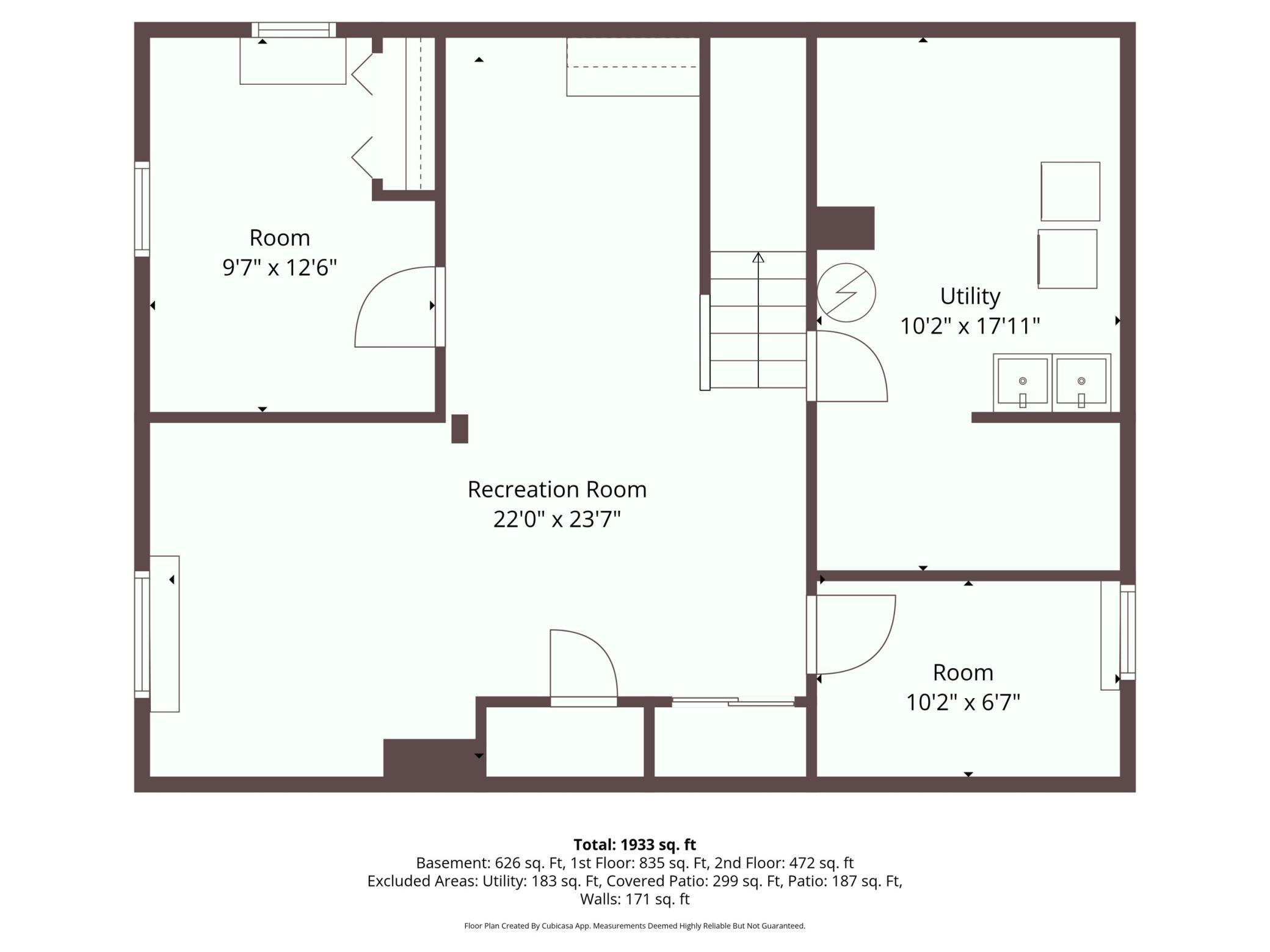 Lower floor plan