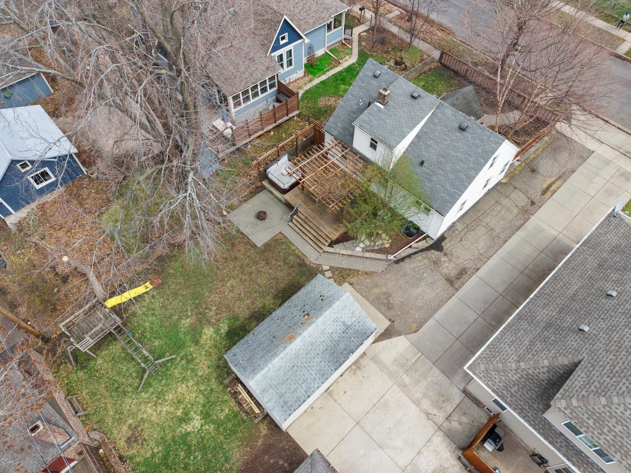 Bird's eye view of this lovely property.