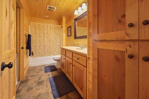 Main floor bathroom 1 with lots of storage