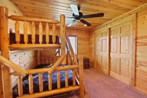 Upper level guest area or office space with large closet