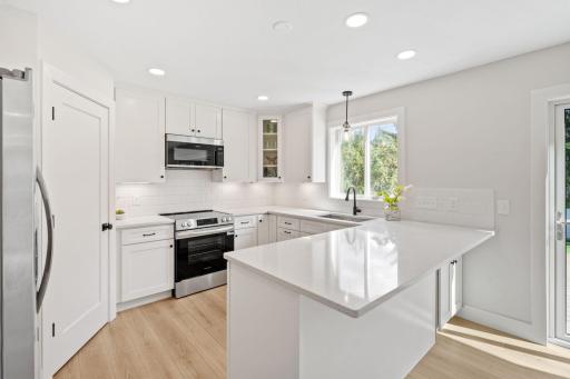 Stainless steel appliances Frigidaire package includes refrigerator, slid-in electric range, dishwasher and microwave