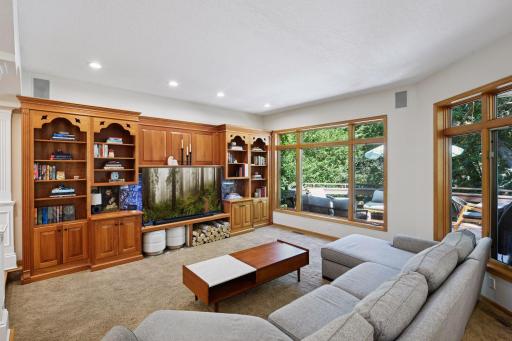 Large picture window engulfs the home in natural light