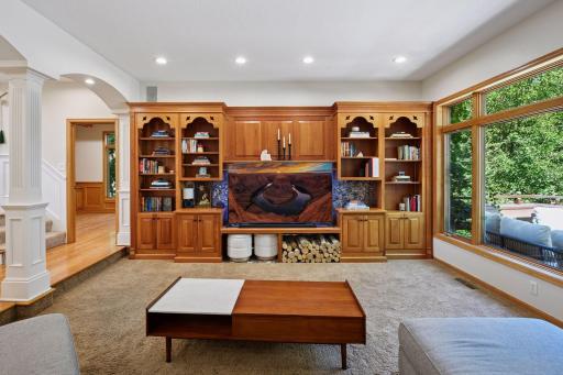 Beautiful built-in cabinetry for essential storage space